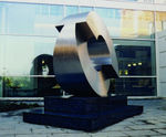 Helios stainless steel sculpture for hospital grounds