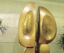 Carian Form bronze sculpture for London Docklands
