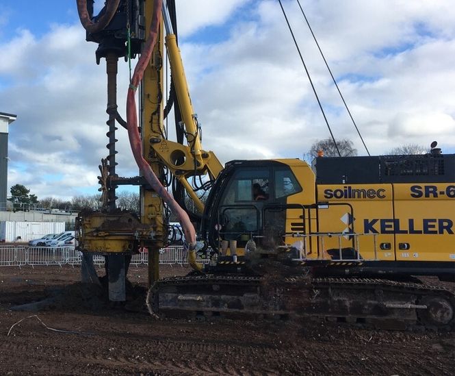 Ground improvement solution for manufacturing facility