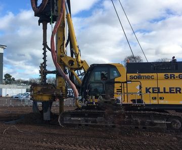 Ground improvement solution for manufacturing facility