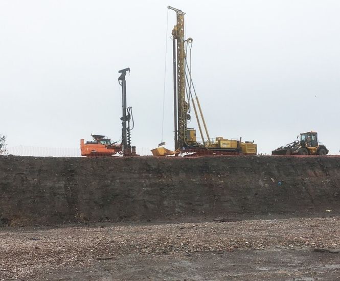 Rapid foundation solution for large brownfield site