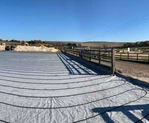 Leaky Pipe irrigation system for equestrian arena refurb