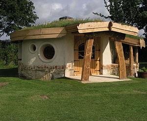 Wildflower green roof for nursery school eco-building