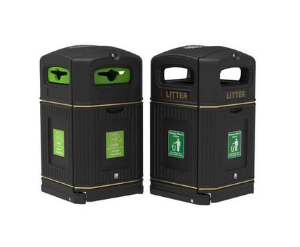 Heritage XL litter bin collects more waste