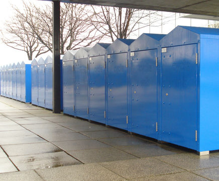 Single horizontal / vertical cycle lockers