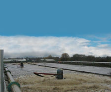 Aquaturbo floating aerators on hire at Naburn WwTW 