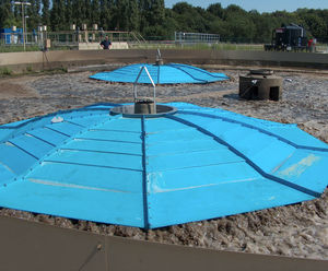 Aerator floating covers reduce noise and odour at WwTWs