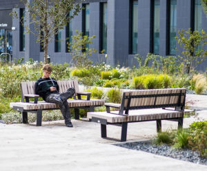 Modular seating for town centre regeneration, King Street, Blackpool