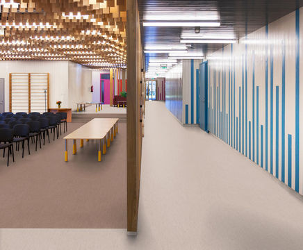 Vylon Plus vinyl homogeneous sheet flooring