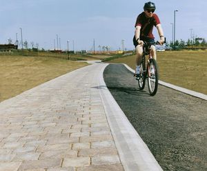 Cycleway Demarcation Block - profiled edging unit