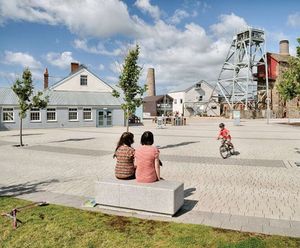 Conservation X Block - concrete granite sett paving