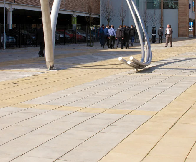 Standard pimple concrete paving flags Marshalls