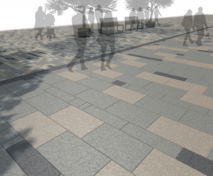 Lunar Paving - granite inspired concrete paving slabs