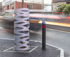 Laser-cut tree guards for Ruthin Art Project