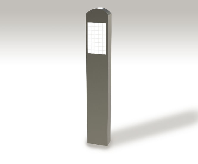 ASF 5003 rectangular stainless steel bollard