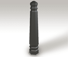 ASF 126 recycled cast iron bollard