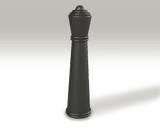 ASF 123 recycled cast iron bollard - on this page