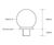 ASF 127 recycled cast iron spherical bollard 2