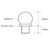 ASF 129 recycled cast iron spherical bollard 3