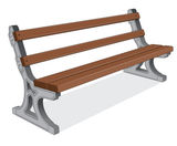 ASF 504 cast iron and timber seat - on this page