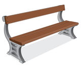ASF 505 recycled cast iron and timber seat - on this page