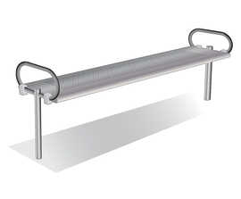 ASF 6007 stainless steel bench