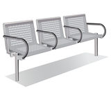 ASF 6008 3-gang stainless steel seat - on this page