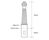 ASF 122 cast iron bollard - on this page