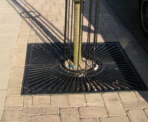 ASF square recycled cast iron tree grilles