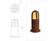 Rusty Cone 400 illuminated bollard 0