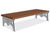 ASF 501 traditional cast iron and timber double bench 1
