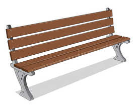 ASF 550 traditional cast iron and timber bench