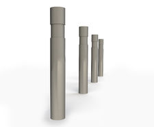 ASF 001-114 steel bollard