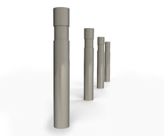 ASF 001-114 steel bollard