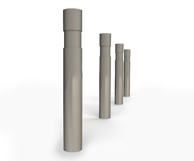 ASF 001-114 steel bollard