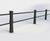 ASF Belvoir 2-rail recycled cast iron post 0