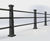 ASF Ascot 3-rail recycled cast iron post 0
