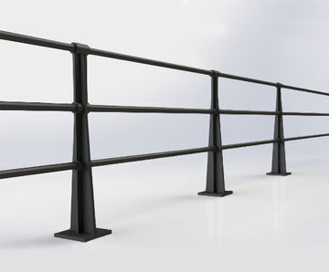 ASF Albany cast iron 3-rail post