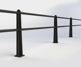 ASF Beaumont recycled cast iron 2-rail post - on this page