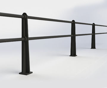 ASF Beaumont recycled cast iron 2-rail post