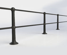 ASF Belgrave recycled cast iron 2-rail post
