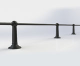ASF Belgrave recycled cast iron knee rail post - on this page