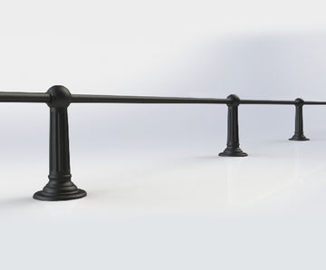 ASF Belgrave recycled cast iron knee rail post