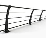 ASF Quayside 5-rail recycled cast iron post - on this page