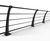 ASF Quayside 5-rail recycled cast iron post 0