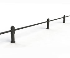 ASF Blenheim recycled cast iron knee rail post
