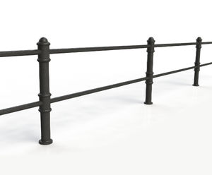 ASF Blenheim 2-rail recycled cast iron post