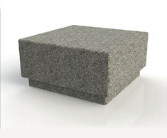 ASF Cubist granite bollard seat 1000