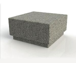 ASF Cubist granite bollard seat 1000