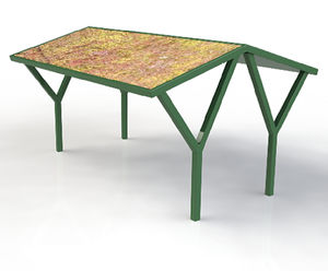 ASF green roof double cycle shelter